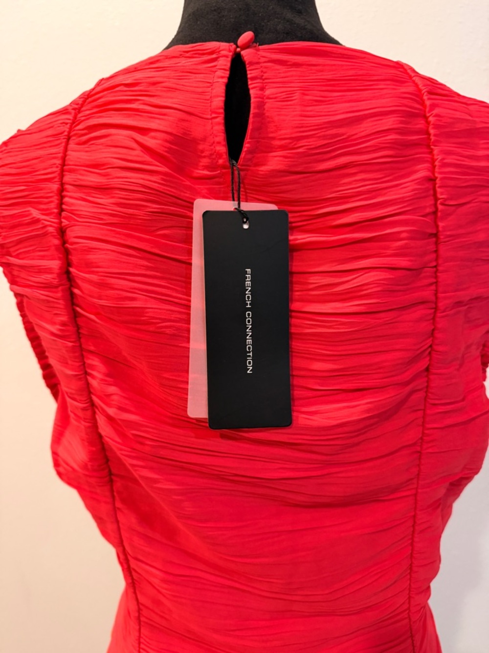 French Connection Red Ruched Mini Dress - Picture 6 of 6